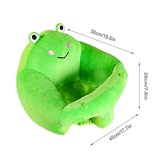 KAKIBLIN Baby Support Seat Chair, Toddler Sitting Chair Sofa Plush Learning to Sit Chair Baby Learning to Sit Chair Keep Sitting Posture Comfortable for 6-16 Months Baby (Frog)