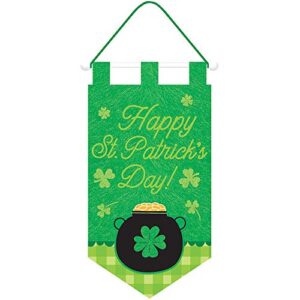 unique industries st. patrick’s day door banner-19. 5″, 1pc, 19.5″, bright yellow