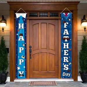 fathers day decorations porch sign – happy father’s day banner front door hanging sign – fathers day party decor supplies for indoor/outdoor