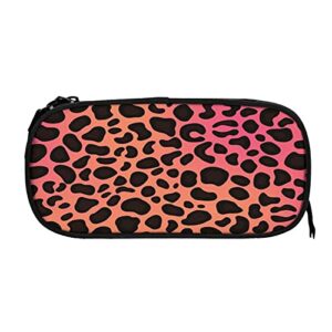 Colorful Leopard Animal Print Pencil Case Pencase Pencil Bag Pouch Box Portable Pen Bag For Office School