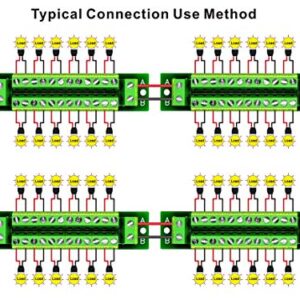 OONO 16 Amp 2x12 Position Terminal Block Distribution Module for AC DC