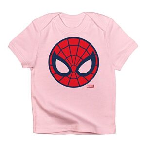 cafepress spider man icon infant t shirt cute infant t-shirt, 100% cotton baby shirt petal pink