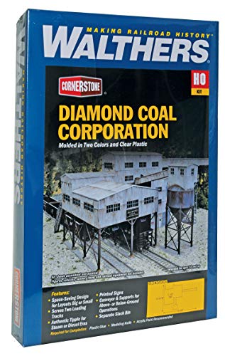 Walthers Cornerstone HO Scale Model Diamond Coal Corporation, 49.2 by 33.4 by 19cm