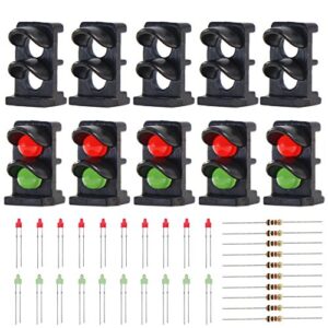 evemodel 10 sets target face with leds for railway dwarf signal n z scale 2 aspects jtd14