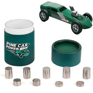 tungsten weights kits 3.25oz. 3 sizes of incremental cylinders for pinewood car.