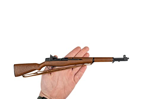 GOAT GUNS Miniature M1 Garand Model Black / Wood Grain | 1:3 Scale Diecast Metal