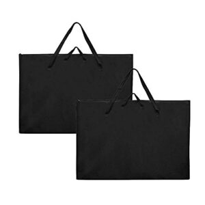 japi large size art portfolio tote with nylon shoulder,24x 36light weight waterproof poster board storage bag, drawing painting sketch bag for student art work portfolio and artist (2pack)