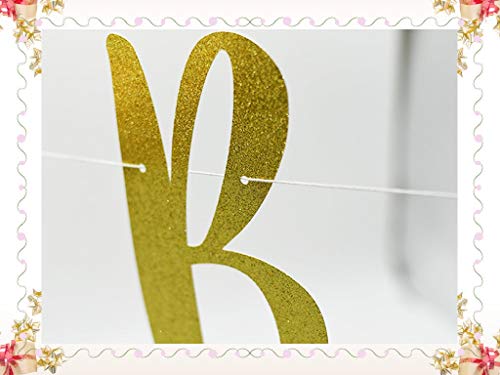 Gold Glittery Banner Personalized Wedding Engagement Hashtag Kiss The Miss Goodbye Bride Shower Sign Bride To Be Banners Bridal Shower Photo Prop Party Decoration Supplies