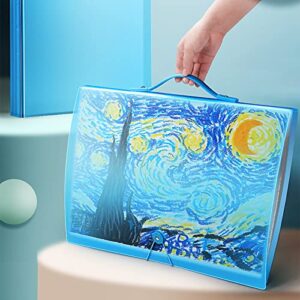 NMFIN A2 Diamond Painting Storage Book Kits - Sketch Painting Art Portfolio Portable Collection Folder, Diamond Painting Kits for Adults Accessories with 30 Pocket Slevees Protectors