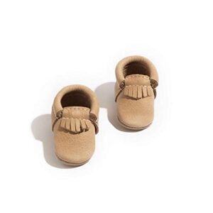 freshly picked newborn city moccasin weathered brown
