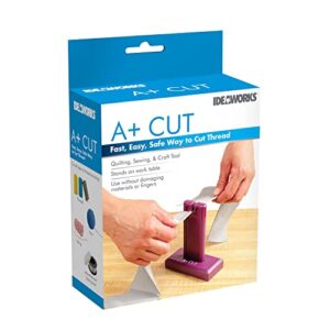 ideaworks upright thread cutter for quilting, sewing – safe snipper, 2.2″ x 4.8″ x 5.7″, purple, standard