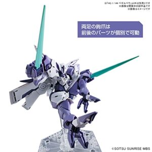 BANDAI NAMCO Entertainment HG 1/144 Mobile Suit Gundam The Witch of Mercury Gundam BEGUIR-BEU Model Kit, White