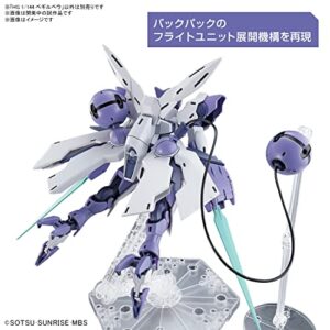 BANDAI NAMCO Entertainment HG 1/144 Mobile Suit Gundam The Witch of Mercury Gundam BEGUIR-BEU Model Kit, White