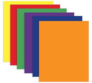 4 pk, bazic 2-pocket portfolios, assorted colors