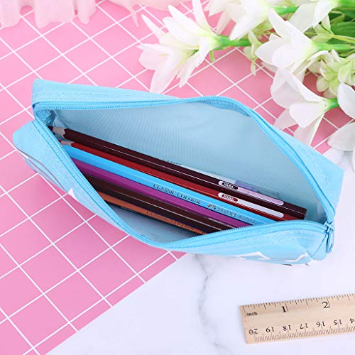 FEIlei Pencil Case, Music Notes Piano Keyboard Pencil Case Large Capacity Pen Bags Stationery Office -Black