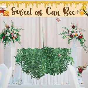 MEFENG Sweet As Can Bee Banner Bumble Bee Themed Baby Shower 1st Birthday Party Nursery Decor Gold