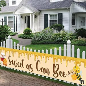 MEFENG Sweet As Can Bee Banner Bumble Bee Themed Baby Shower 1st Birthday Party Nursery Decor Gold