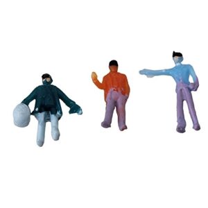 BQLZR 100PCS 1:200 Scale Hand Painted Layout Model Train People Figure