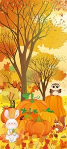 fall door cover thanksgiving door decoration autumn banner harvest backdrop 78 x 35.4 inches