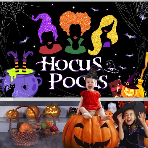 Large 71" X 43" Backdrop, Party Decorations, Witch Sisters Backdrop for Decorations Party, Birthday Decorations for Kids