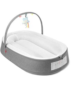 skip hop baby nest, playful retreat, grey melange