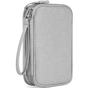 large capacity pencil case, pencil bag pen case pencil pouch office college school storage pen bag for adults, teen, girl, boy, pens, pencils, highlighters, markers, eraser and other supplies(gray)