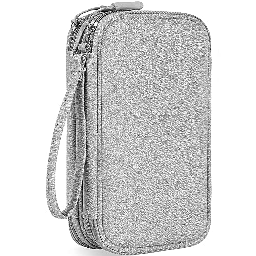 Large Capacity Pencil Case, Pencil Bag Pen Case Pencil Pouch Office College School Storage Pen Bag for Adults, Teen, Girl, Boy, Pens, Pencils, Highlighters, Markers, Eraser and Other Supplies(Gray)