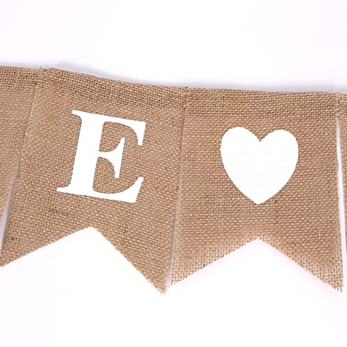 BRIDE TO BE Bunting Banner, Hessian Burlap Garland Bunting for Wedding, Bridal Shower, Hen Party Decoration