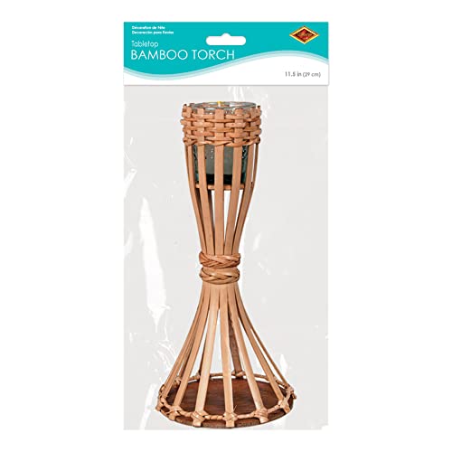 Tabletop Bamboo Torch (candle included) Party Accessory (1 count) (1/Pkg)