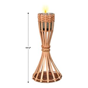 Tabletop Bamboo Torch (candle included) Party Accessory (1 count) (1/Pkg)