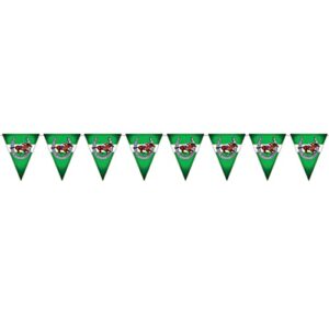 beistle horse racing pennant banner, 11″ x 12′, multicolor