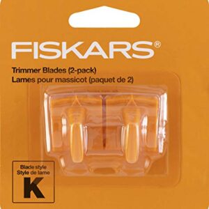 Fiskars 177500-1001 Fiskars Reinforced Trimmer Blades (2 Pack), Packaging May Vary , Orange