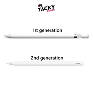 TACKY DESIGN Gradient Color Skin Compatible with Apple Pencil Skin- Vinyl 3m, Classic Color Blocking Pencil Sticker, Apple Pencil Cover Full wrap (2nd Generation, Brown Cream)