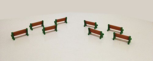 Outland Models Train Railroad Scenery Park / Garden Bench 8 pcs HO OO Scale 1:87