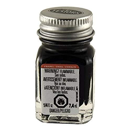 Testor's 1149TT 1/4 Oz Black Flat Enamel Hobby Paint