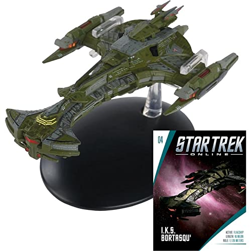 Hero Collector Eaglemoss Bortasqu'-Class Klingon Flagship | Star Trek Online Starship Collection | Model Replica