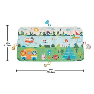 Fisher-Price Extra Big Adventures Play Mat, 60-inch Long Activity mat with Toys for Newborns and Infants