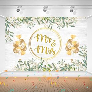 aonbon mr & mrs backdrop, wedding backdrop banner, wedding / engagement / bridal shower party decoratoions