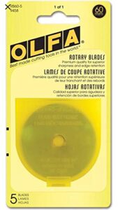 olfa rotary blade refill (5 per package) – 60 millimeters