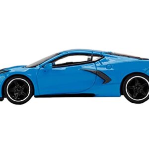 TRUE SCALE miniatures 2020 Chevy Corvette C8 Stingray Rapid Blue Limited Edition to 3000 Pieces Worldwide 1/64 Diecast Model Car, MGT00251