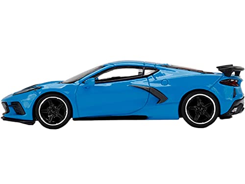 TRUE SCALE miniatures 2020 Chevy Corvette C8 Stingray Rapid Blue Limited Edition to 3000 Pieces Worldwide 1/64 Diecast Model Car, MGT00251