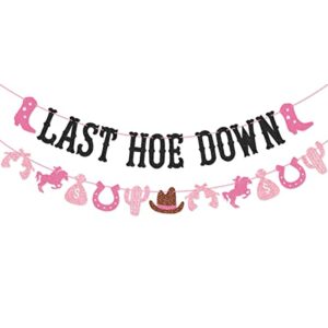 last hoedown banner garland for western cowgirl bachelorette party nash bash nashville bachelorette party decorations