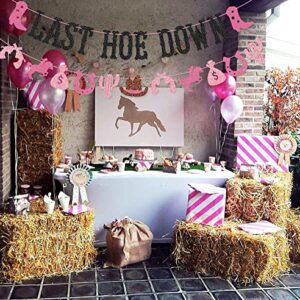 Last Hoedown Banner Garland for Western Cowgirl Bachelorette Party Nash Bash Nashville Bachelorette Party Decorations