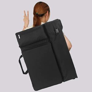 Art Portfolio Case Art Supplies Storage Tote Bag Art Portfolio Backpack Art Carrying Bag A2 4K Drawing Board Bag Portable for Art Student Sketchbook Folding Easel Shoulder Bag Hose Support, Foldable