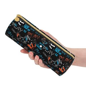 Cool Video Game Funny Pencil Case Large Capacity Pen Box Makeup Pouch Holder Organizer Stationery Bag For School Office College Traval Adults Boy Girls Women Men