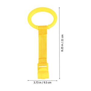 TOYANDONA 8pcs Baby Toddler Crib Pull Ring Safety Stand Up Rings for Kids Walking Training Tool