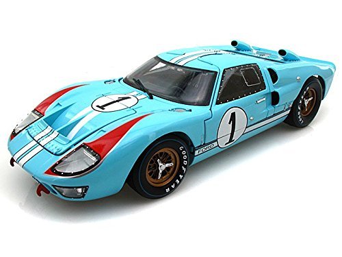 1966 Ford GT40 Mark II #1 Le Mans Miles/Hulme 1/18 Gulf Blue (Clean Version)