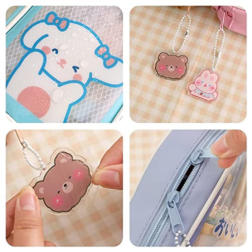 Pencil Pouch Kawaii, Kawaii Pencil Case Aesthetic Cute Pencil Case, Cute Pencil Case, Kawaii Clear Pencil Case (Pencil Pouch Kawaii-D)