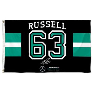 bayyon formula one f1 george russell #63 flag banner 3x5feet for car fans with brass grommets