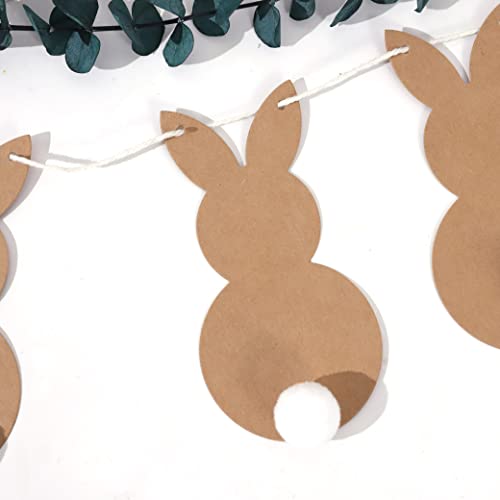 Bunny Banner - Happy Easter Banner,easter Birthday Party Decorations,easter Bunny Hanging Wreath, Happy Easter Home Decoration for Mantels